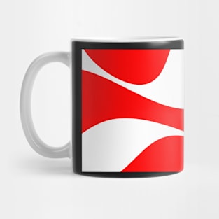 Abstract - red and white. Mug